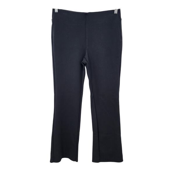 Soft Surroundings Pull On Black Bootcut Pants Small Petite‎ Stretch Ponte Knit - Picture 1 of 7